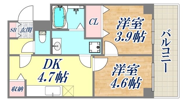 メゾン千舟の物件間取画像