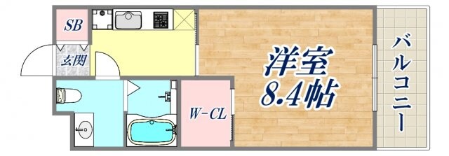 尼崎駅 徒歩5分 8階の物件間取画像