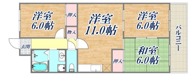 グランジュール淀川の物件間取画像