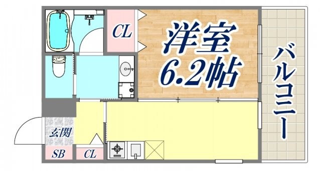 A-One Court OWADAの物件間取画像