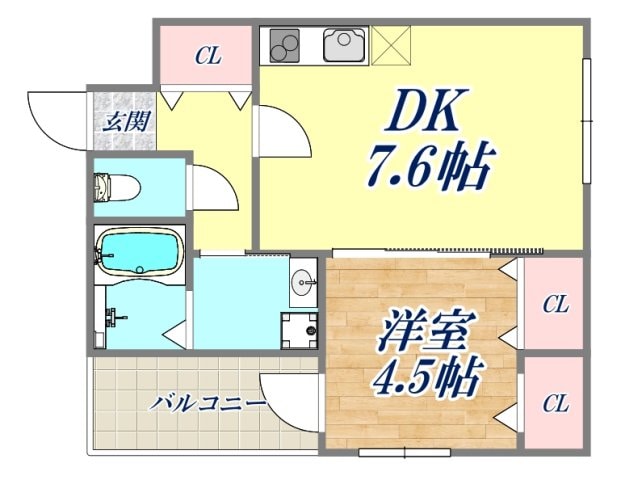 フジパレス西本町の物件間取画像