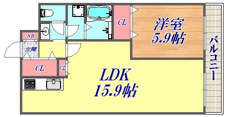 エトワール21の物件間取画像