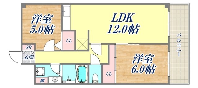 園田パークホームズの物件間取画像