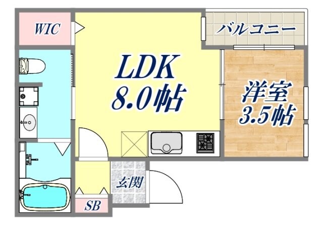 REGIES塚口南2の物件間取画像