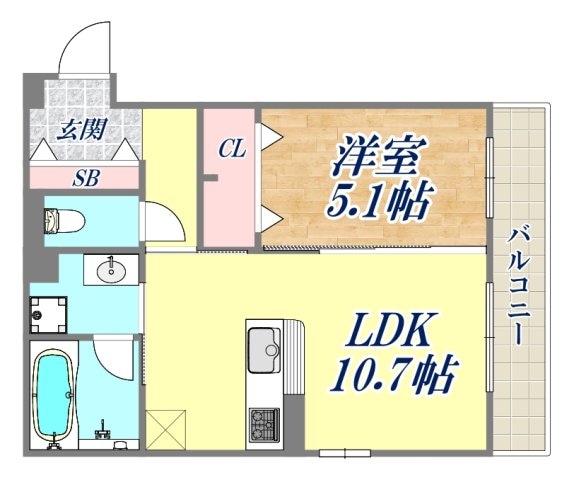 パレスリバティの物件間取画像