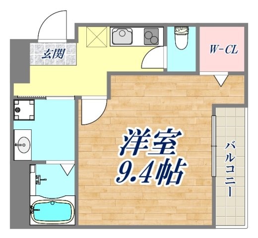 フジパレス大物公園1番館の物件間取画像