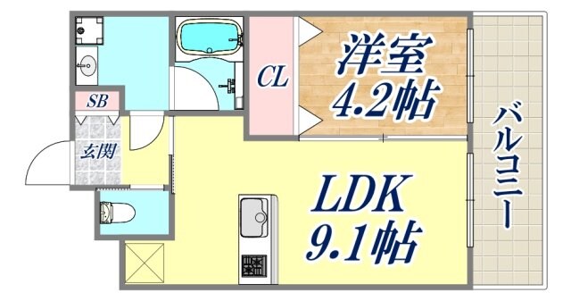 プレジオ御幣島の物件間取画像