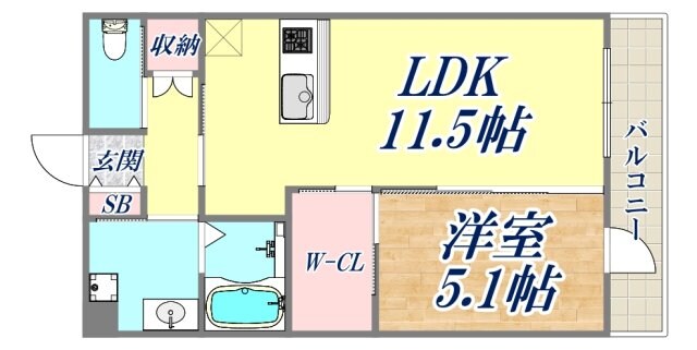 ベルフラワーの物件間取画像