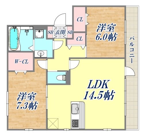 カーサ・イマキタ・ソレの物件間取画像