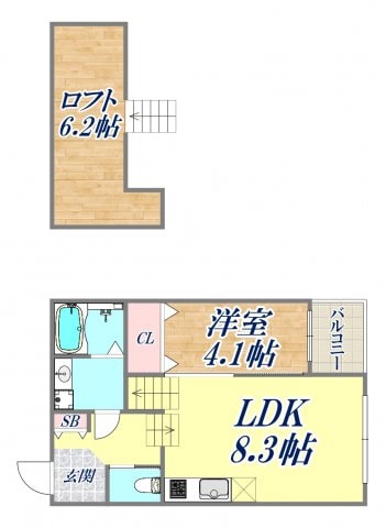 シェンリーパークの物件間取画像