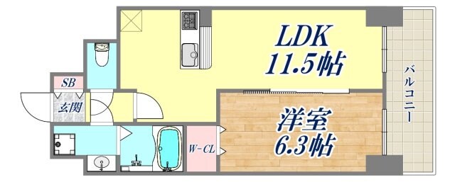 グラシス池尻の物件間取画像