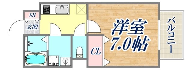 クレールの物件間取画像