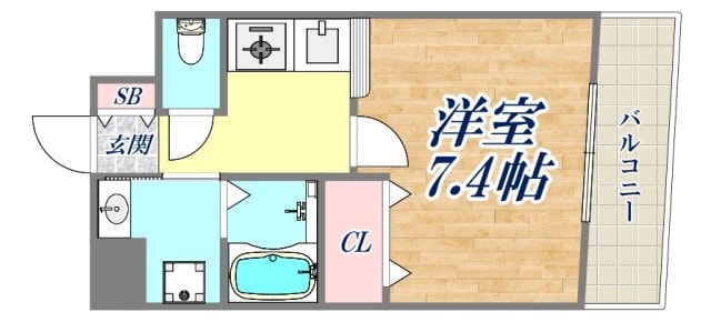 カサ・デローザの物件間取画像