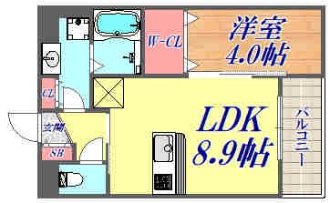 プラージュの物件間取画像