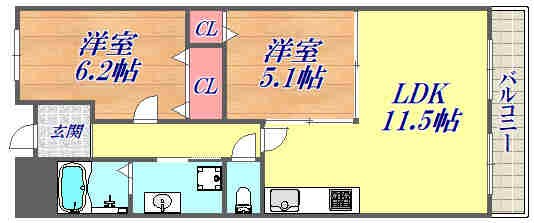 CASA FELICEの物件間取画像