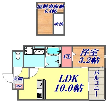 フルール1の物件間取画像