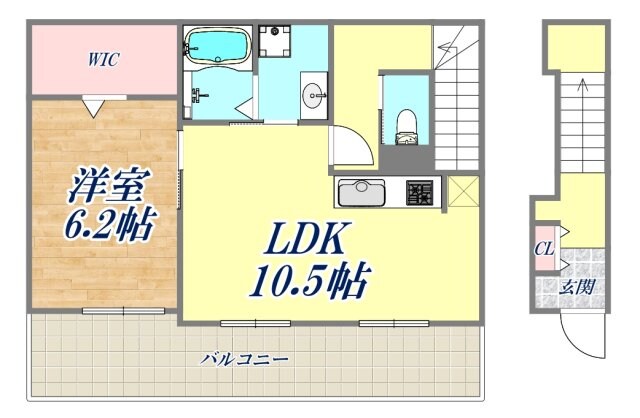 ローズKの物件間取画像