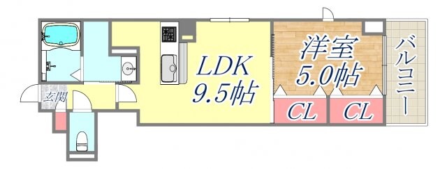 アールワイ西宮の物件間取画像