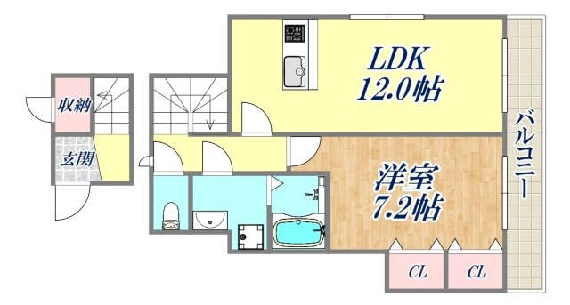 ラメゾンパルティールの物件間取画像