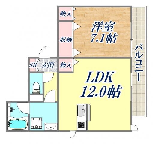 リジェール夙川の物件間取画像