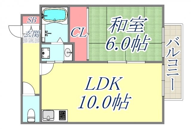 ブルーハイツの物件間取画像