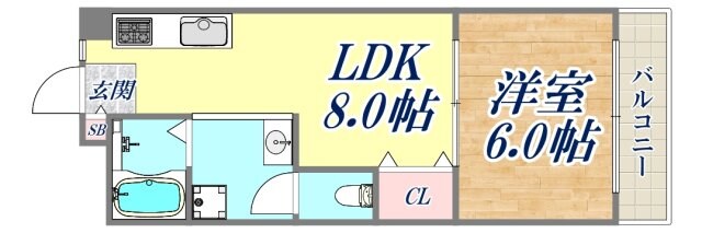 サンライム武庫之荘の物件間取画像