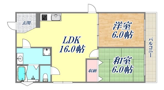 ファミール上甲子園の物件間取画像