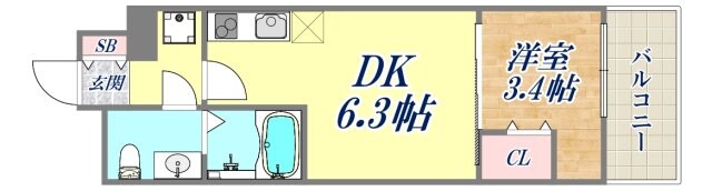 ArtizA尼崎立花の物件間取画像