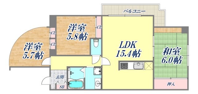 S-RESIDENCE夙川の物件間取画像