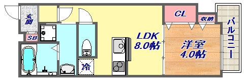 エカルラート青谷の物件間取画像