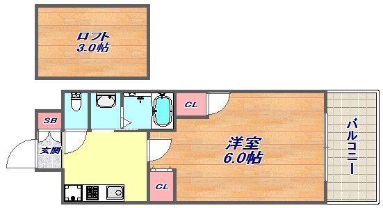 エスペランサSEKIGANE六甲道の物件間取画像