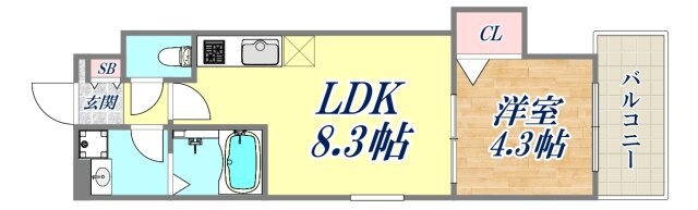 フォレ南武庫之荘WESTの物件間取画像