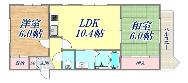 ハイツタナカの物件間取画像