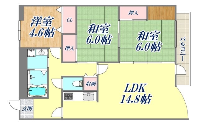 エムテ甲子園の物件間取画像