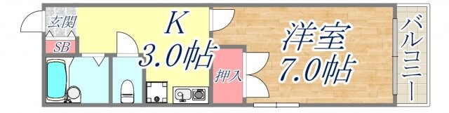 サイラントKANNOの物件間取画像