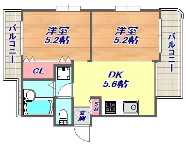 リヴェール本山の物件間取画像