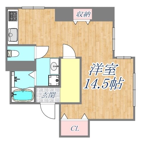 シャトー北野の物件間取画像