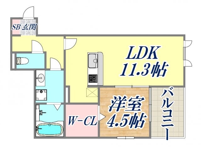 MINT甲子園五番町の物件間取画像