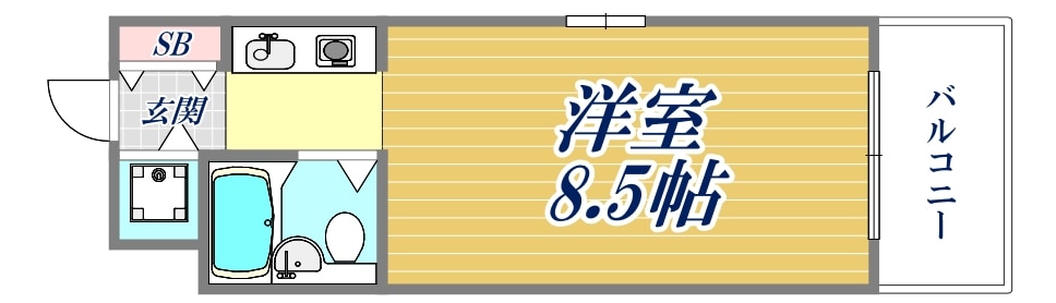 アクティ立花の物件間取画像