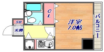 ロマネスク甲南の物件間取画像