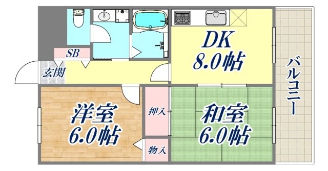 エレガンテ本山の物件間取画像