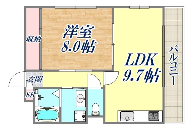 チェリーロード北名次の物件間取画像