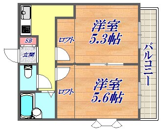 モナムール武庫之荘の物件間取画像