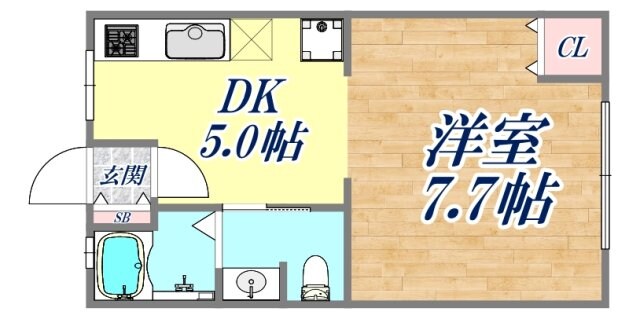 岡本梅林住宅　6号棟の物件間取画像