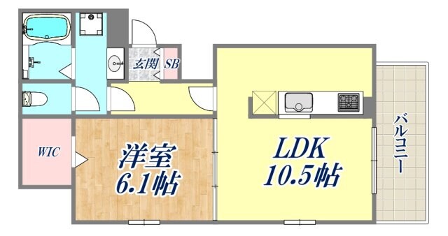 エクラ宝塚の物件間取画像