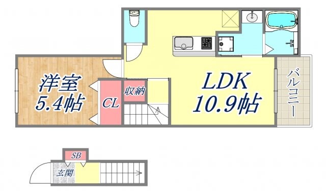 グラシア池尻の物件間取画像