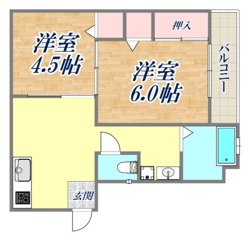 トヨタビルの物件間取画像