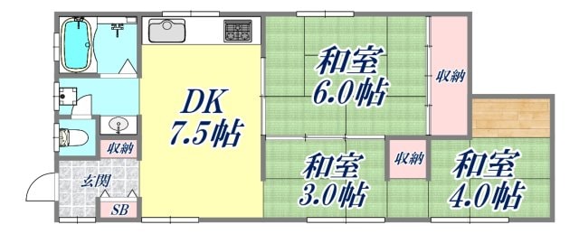 松興ビルの物件間取画像