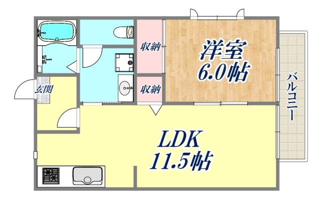 春日ハイツの物件間取画像