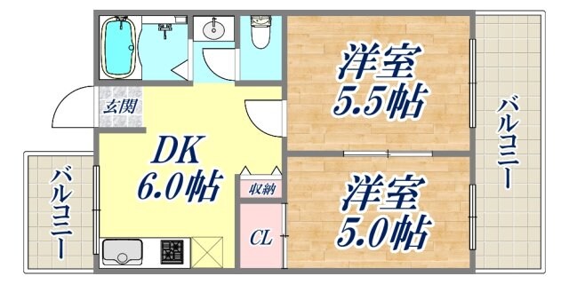 プレシオン御影の物件間取画像